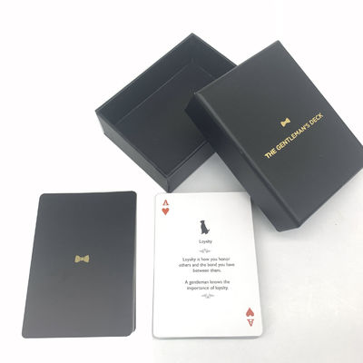 Напечатанные изготовленные на заказ делают пластиковые карты водостойким покера с твердой 2PCS коробкой 63x88mm
