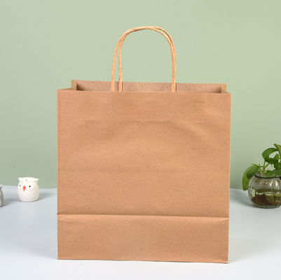Качество еды принимает прочь хозяйственным сумкам бумаги Kraft белые бумажные мешки карты