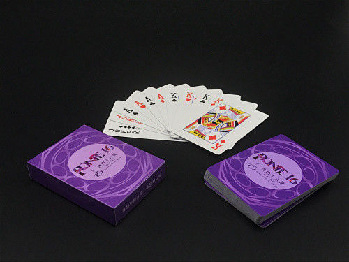 Пурпурным напечатанная цветом упаковка коробки вытачки игральных карт 63x88mm бумаги 300gsm C2S
