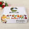 Коробка Biodegradable отдельного подноса 3x4 белая рифленая для упаковки плода