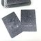 Карты покера черной фольги водоустойчивые пластиковые с коробкой вытачки серебряной фольги