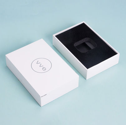 Подарочные коробки картона AI бумажные белые с вставкой ЕВА крышек