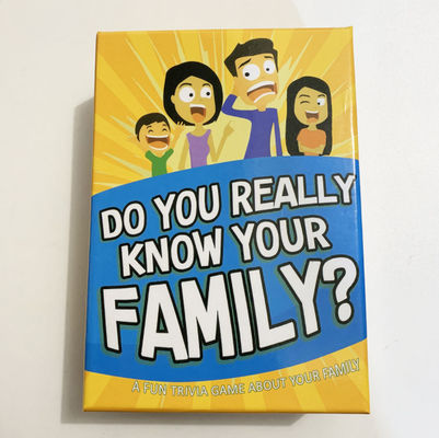 200 вопросов карт игры бумаги картона карты семьи 2,5&quot; *3.5»