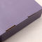 Штемпелевать серебряной фольги коробки складного пурпурного подарка гофрированной бумаги упаковывая